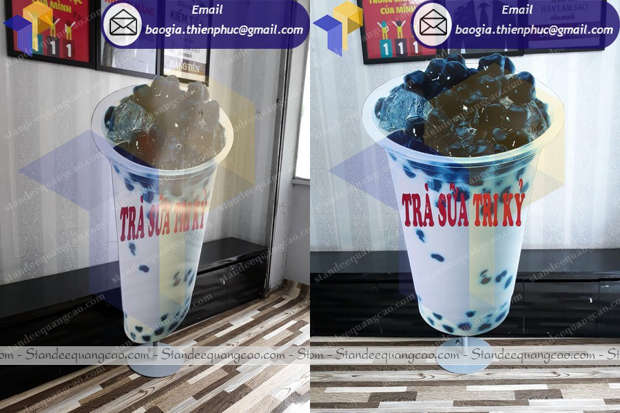 ly trà sữa mô hình