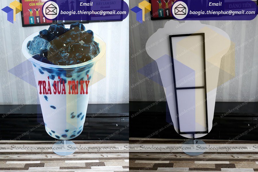 mockup hình ly trà sữa